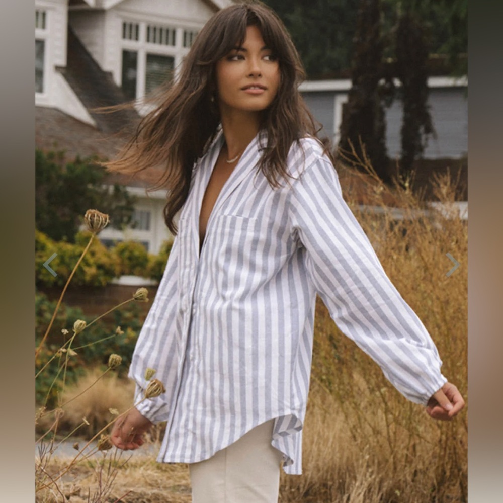 harly jae 🇨🇦🌊 house blouse, marseille stripe